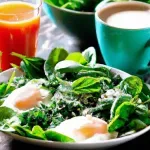 Desayuno Saludable con Espinacas, Tomates y Aguacate