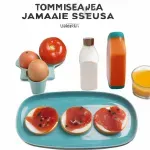 Desayuno con Tomates, Salsa de Tomate y Jamón