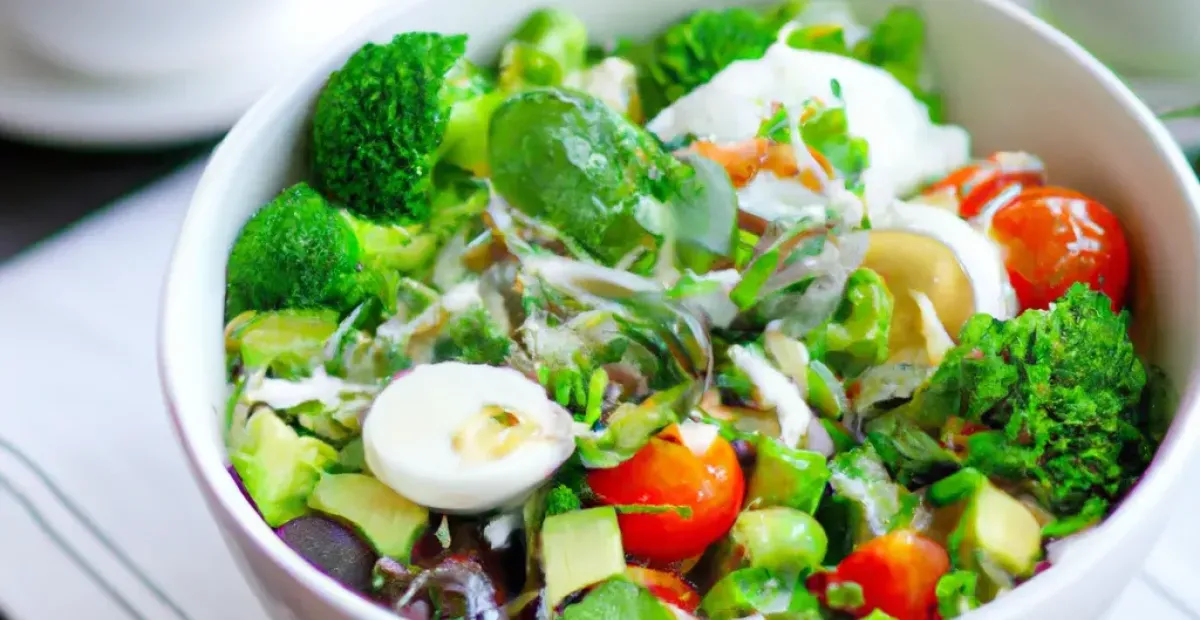 Ensalada de Brotes, Aceitunas y Albahaca Fresca