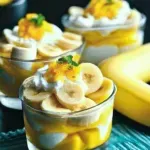 Postre de Leche, Plátano, Frutas Frescas y Mango