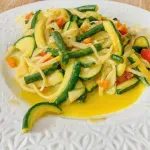 Receta de Arroz con Calabacín, Espaguetti y Espárragos