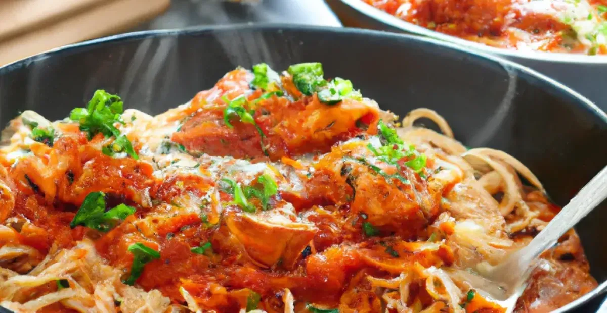 Receta de Lentejas con Pescado, Carne y Espaguetti