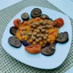 Receta de Lentejas con Tomates, Garbanzos y Berenjena