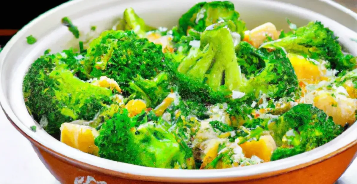 Receta de ensalada de brócoli, lentejas, guisantes y coliflor